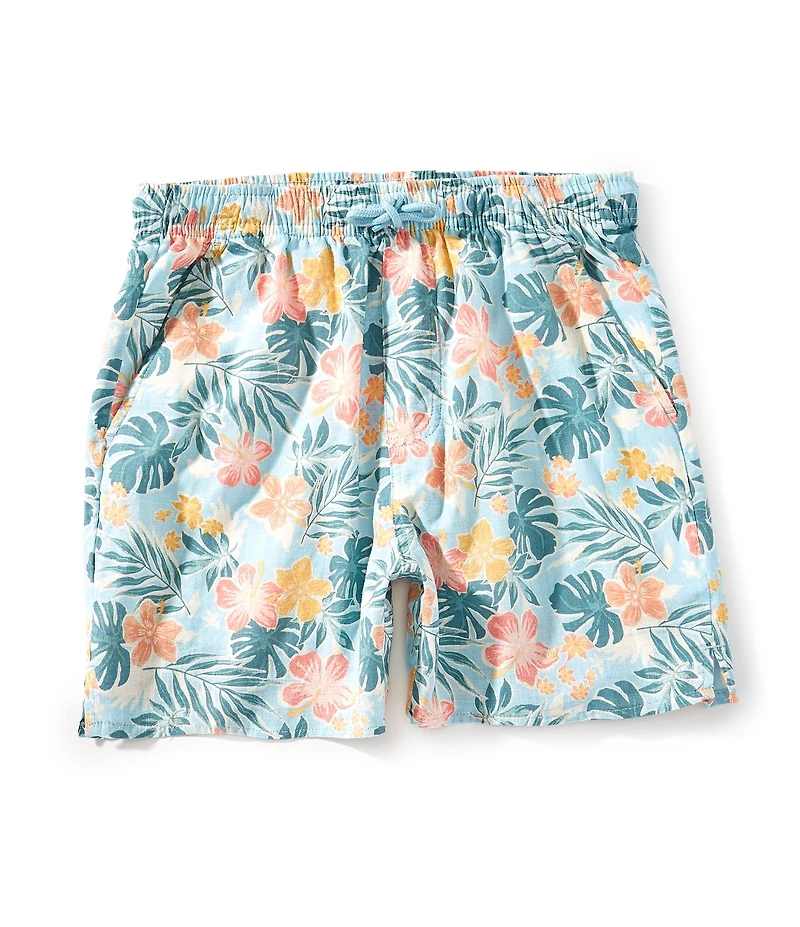 Scene&Heard Little Boys Tropical Seersucker Shorts