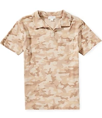 Scene&Heard Little Boys Camo Johnny Collar Short Sleeve T-Shirt