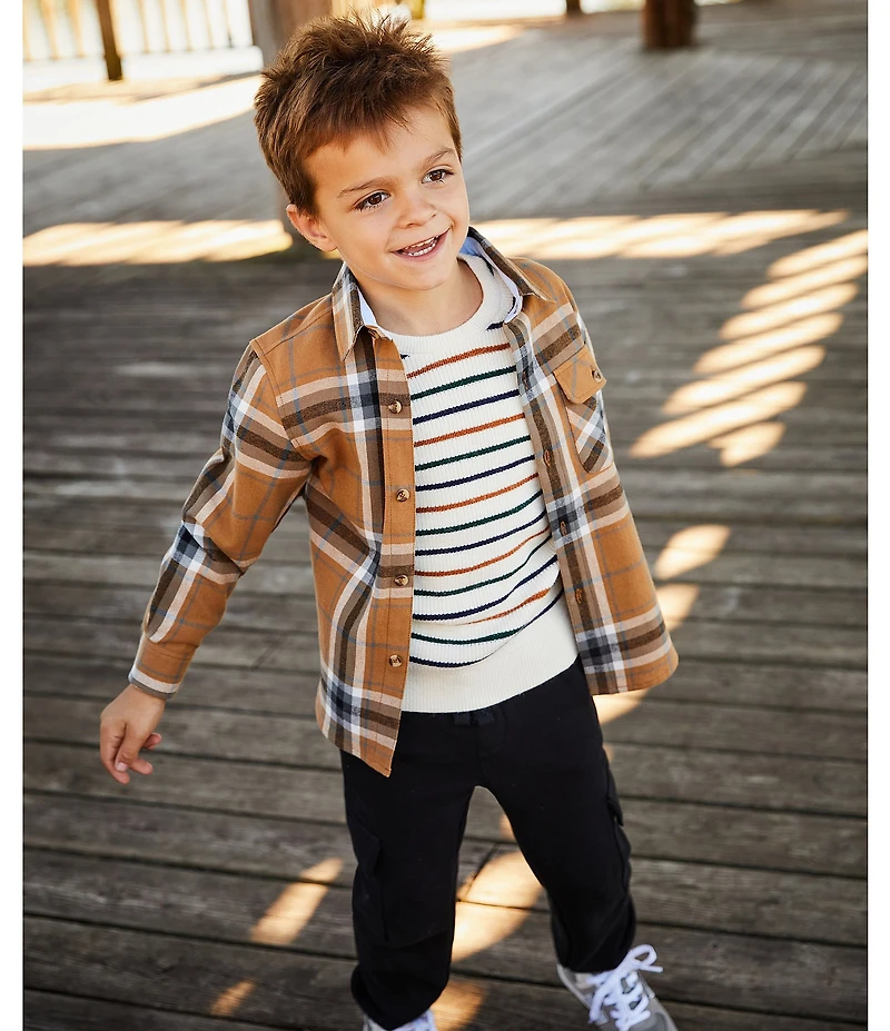 Scene&Heard Little Boys Knit Cargo Joggers