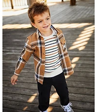 Scene&Heard Little Boys Knit Cargo Joggers