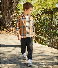 Scene&Heard Little Boys Plaid Sportshirt