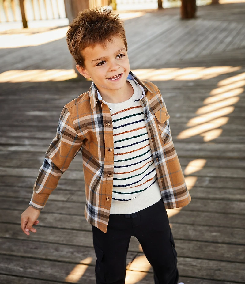 Scene&Heard Little Boys Plaid Sportshirt