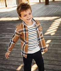 Scene&Heard Little Boys Plaid Sportshirt