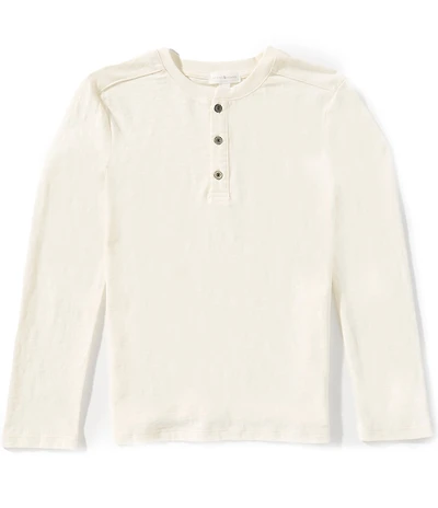 Scene&Heard Little Boys Slub Henley Long Sleeve T-Shirt