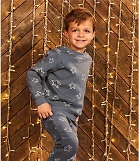 Scene&Heard Little Boys Star Crewneck and Jogger Lounge Set