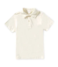 Scene&Heard Little Boys Washed Jersey Henley Polo Shirt