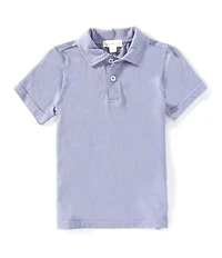 Scene&Heard Little Boys Washed Jersey Henley Polo Shirt