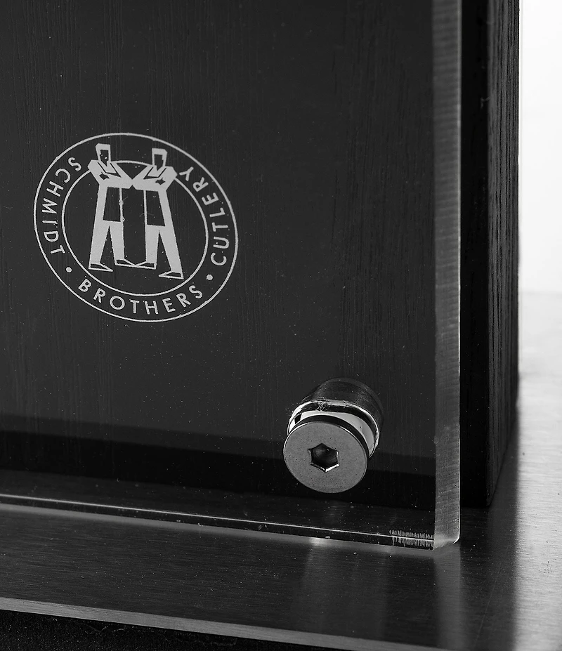 Schmidt Brothers Cutlery Black Downtown Magnetic Knife Block