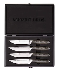 Schmidt Brothers Cutlery Bonded Ash 4-Piece Jumbo Steak Knife Set
