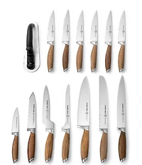 Schmidt Brothers Cutlery Bonded Teak 15-Piece Knife Block Set