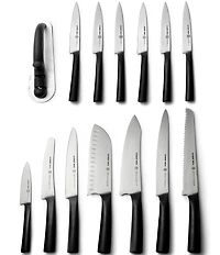 Schmidt Brothers Cutlery Carbon 6 15-Piece Knife Block Set