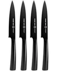 Schmidt Brothers Cutlery Jet Black 4-Piece Steak Set