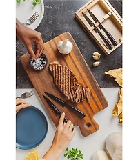 Schmidt Brothers Cutlery Jet Black 4-Piece Steak Set