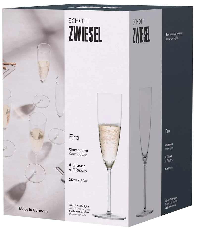 Schott Zwiesel Era Collection Champagne Flute Glasses, Set of 4