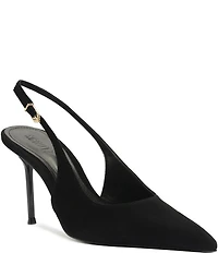 Schutz Alicia Suede Slingback High Heel Stiletto Pumps