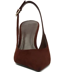 Schutz Alicia Suede Slingback High Heel Stiletto Pumps