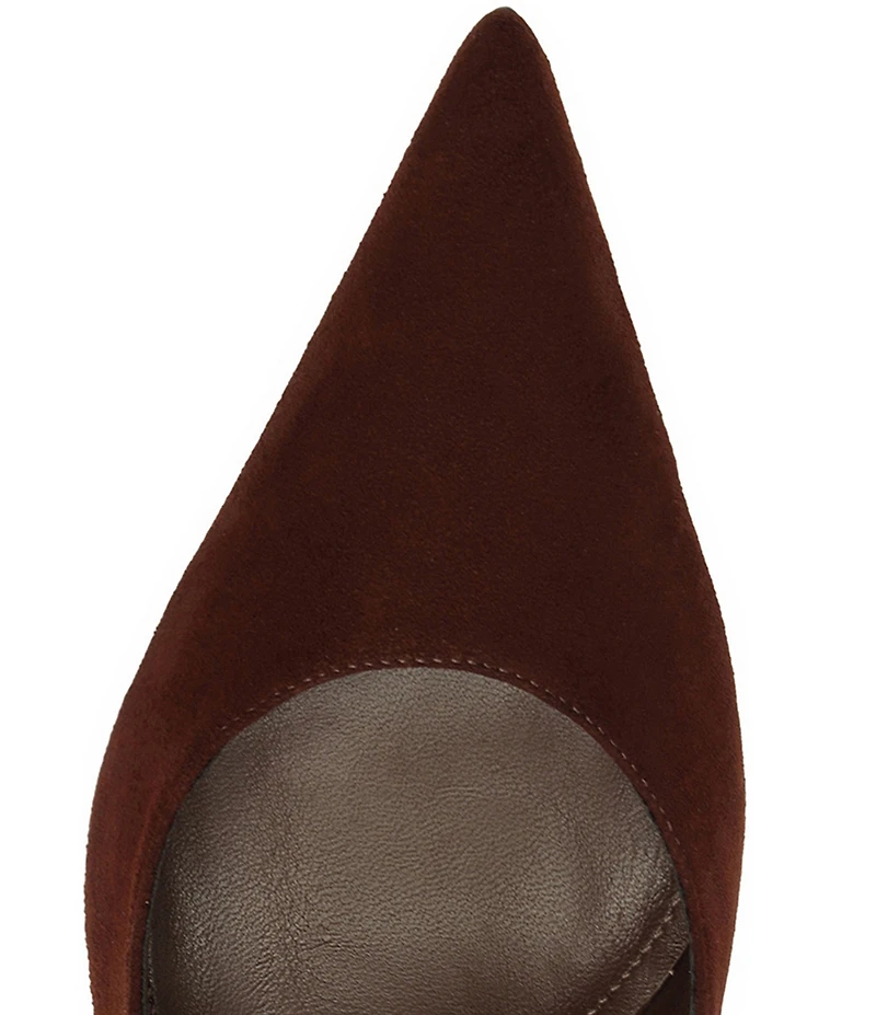 Schutz Alicia Suede Slingback High Heel Stiletto Pumps