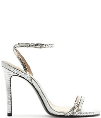 Schutz Altina Leather Ankle Strap Stiletto Dress Sandals