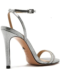 Schutz Altina Leather Ankle Strap Stiletto Dress Sandals