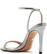 Schutz Altina Leather Ankle Strap Stiletto Dress Sandals