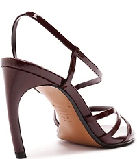 Schutz Annie Curve Patent Leather Dress Sandals