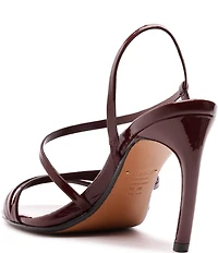 Schutz Annie Curve Patent Leather Dress Sandals
