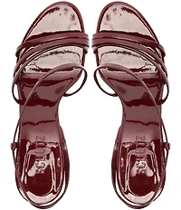 Schutz Annie Curve Patent Leather Dress Sandals