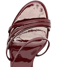 Schutz Annie Curve Patent Leather Dress Sandals