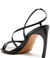 Schutz Annie Curve Patent Leather Dress Sandals