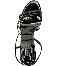 Schutz Annie Curve Patent Leather Dress Sandals