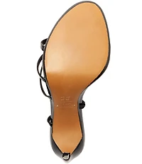Schutz Annie Curve Patent Leather Dress Sandals