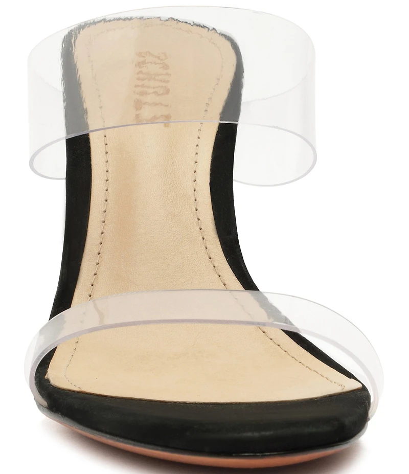 Schutz Ariella Clear Vinyl Dress Slide Sandals