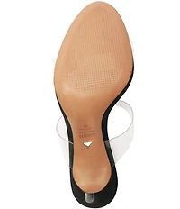 Schutz Ariella Clear Vinyl Dress Slide Sandals