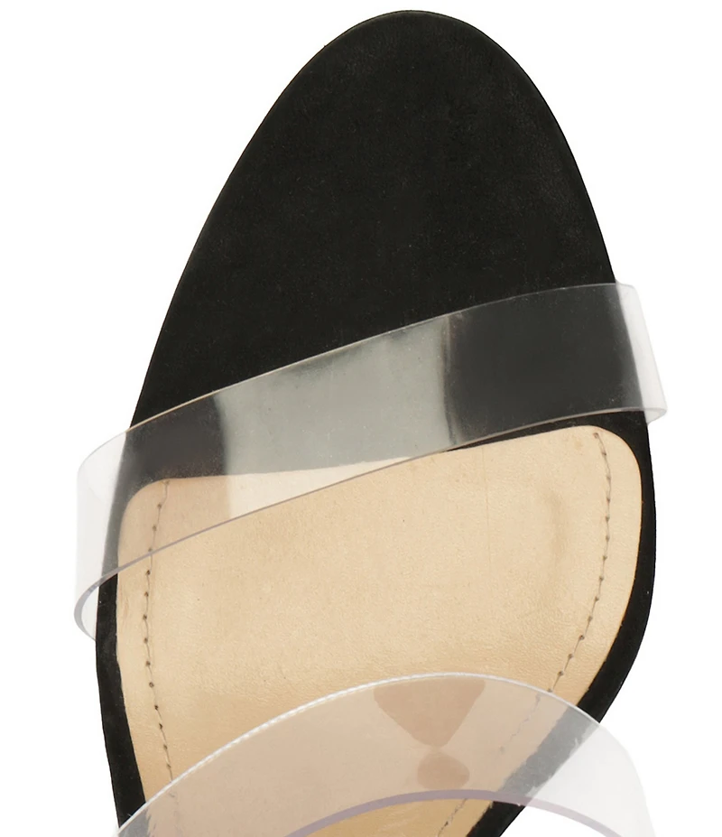 Schutz Ariella Clear Vinyl Dress Slide Sandals