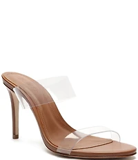Schutz Ariella Clear Vinyl Dress Slides