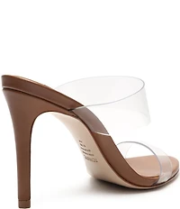 Schutz Ariella Clear Vinyl Dress Slides
