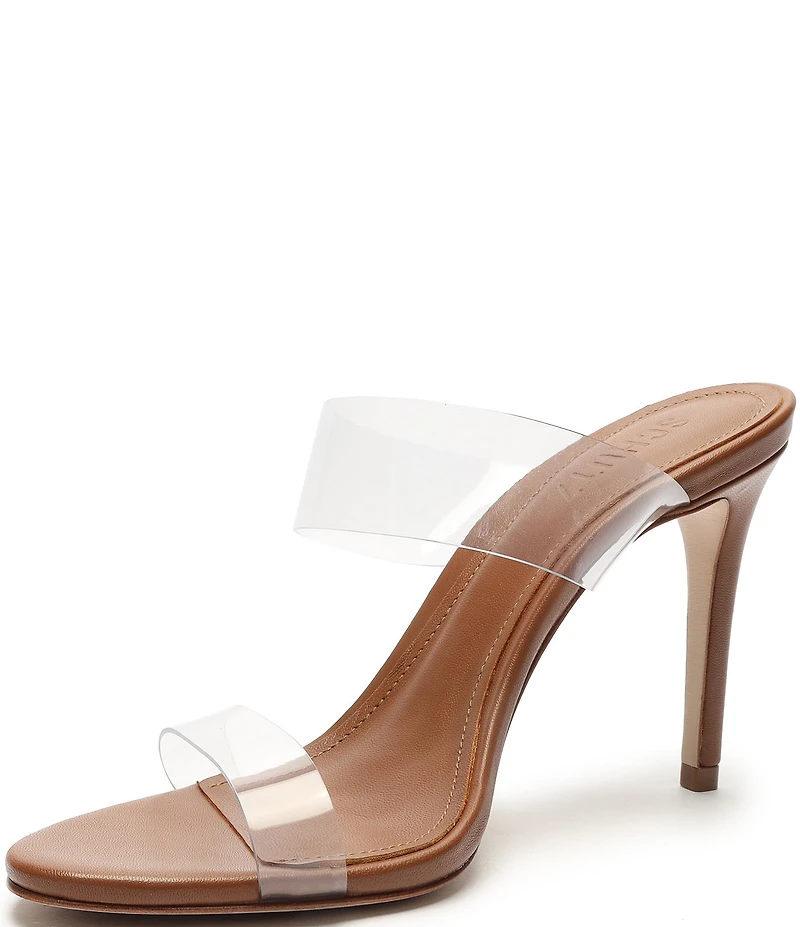 Schutz Ariella Clear Vinyl Dress Slides