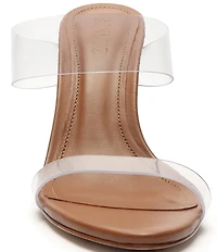 Schutz Ariella Clear Vinyl Dress Slides