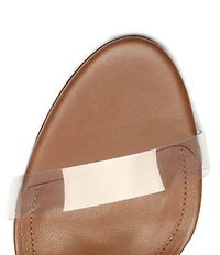 Schutz Ariella Clear Vinyl Dress Slides