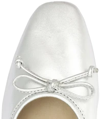 Schutz Arissa Metallic Leather Ballerina Flats