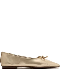 Schutz Arissa Metallic Leather Ballerina Flats