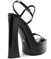 Schutz Arlene Patent Leather Platform Sandals