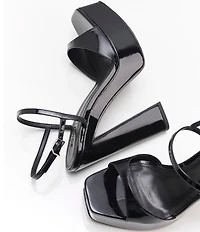 Schutz Arlene Patent Leather Platform Sandals