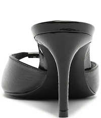 Schutz Arlette Patent Leather Dress Slide Sandals