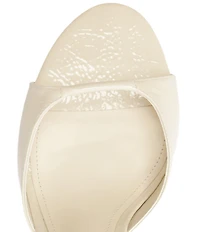 Schutz Arlette Patent Leather Dress Slide Sandals