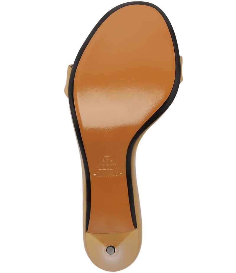 Schutz Aurora Leather Mid-Stiletto Slingback Dress Sandals