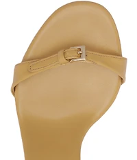 Schutz Aurora Leather Mid-Stiletto Slingback Dress Sandals