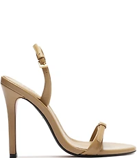 Schutz Aurora Leather Slingback High Heel Dress Sandals