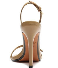 Schutz Aurora Leather Slingback High Heel Dress Sandals