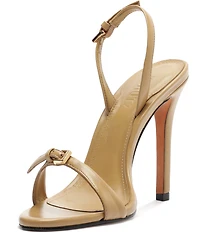 Schutz Aurora Leather Slingback High Heel Dress Sandals